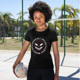 Camiseta Deportes de halloween de fútbol esquivados