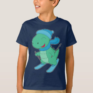 Camiseta Deportes de invierno de Dinosaur Ski