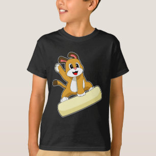 Camiseta Deportes de invierno de Dog Snowboard