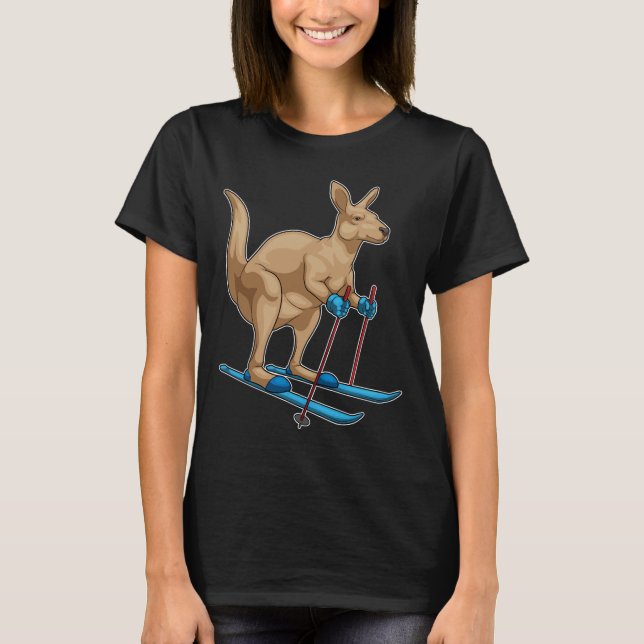 Camiseta Deportes de invierno de esquí canguro (Anverso)