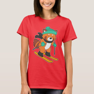 Camiseta Deportes de invierno de esquí Red panda
