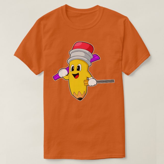 Camiseta Deportes de invierno de Pencil Skii Ski (Diseño del anverso)