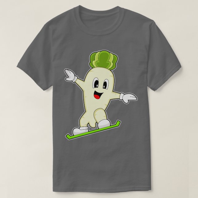Camiseta Deportes de invierno de Radish Snowboard (Diseño del anverso)