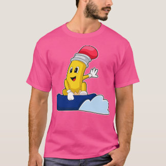 Camiseta Deportes de invierno de Snowboard de lápiz 2