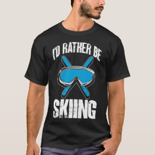 Camiseta Deportes de invierno divertido esquiador Me gustar