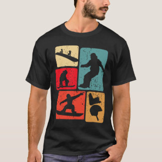 Camiseta Deportes de invierno divertidos Snowboard Lover Sn