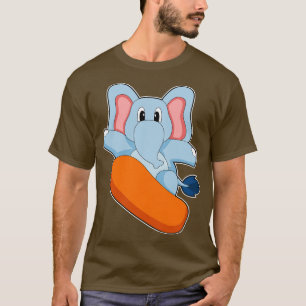 Camiseta Deportes de invierno Elephant Snowboard 1