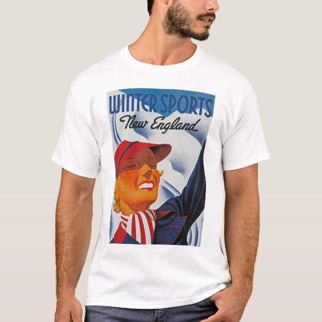 Camiseta Deportes de invierno Nueva Inglaterra (Anverso)