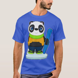 Camiseta Deportes de invierno Panda Skier Ski