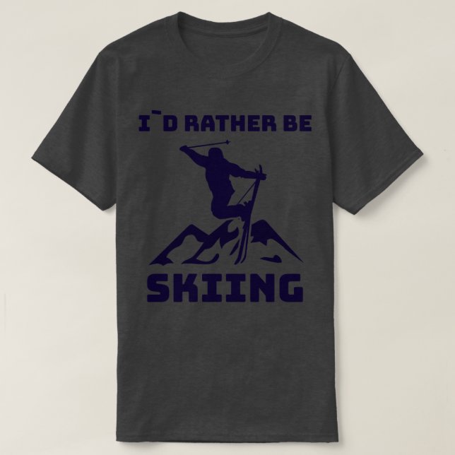 Camiseta Deportes de invierno para esquiar 1 (Diseño del anverso)