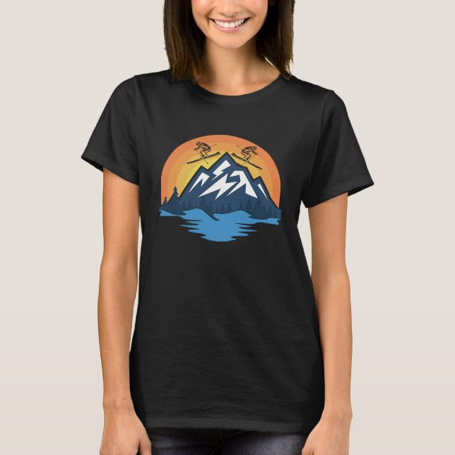 Camiseta Deportes de invierno para instructores de esquí (Anverso)