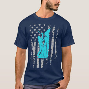 Camiseta Deportes de invierno patrióticos de la bandera est
