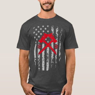 Camiseta Deportes de invierno patrióticos de la bandera est