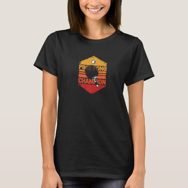 Camiseta Deportes de la Mesa de Ping Pong (Anverso)