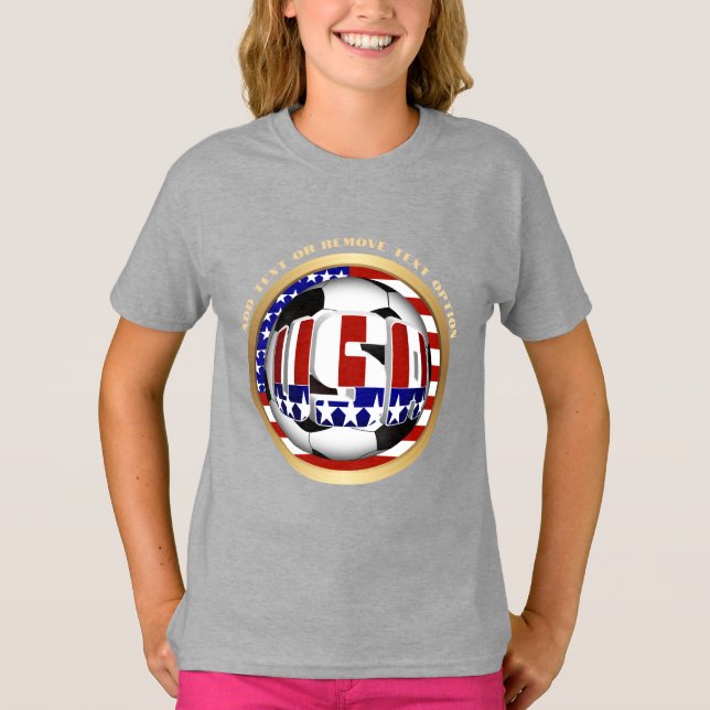 Camiseta Deportes de la pelota de fútbol de Estados Unidos (Anverso)