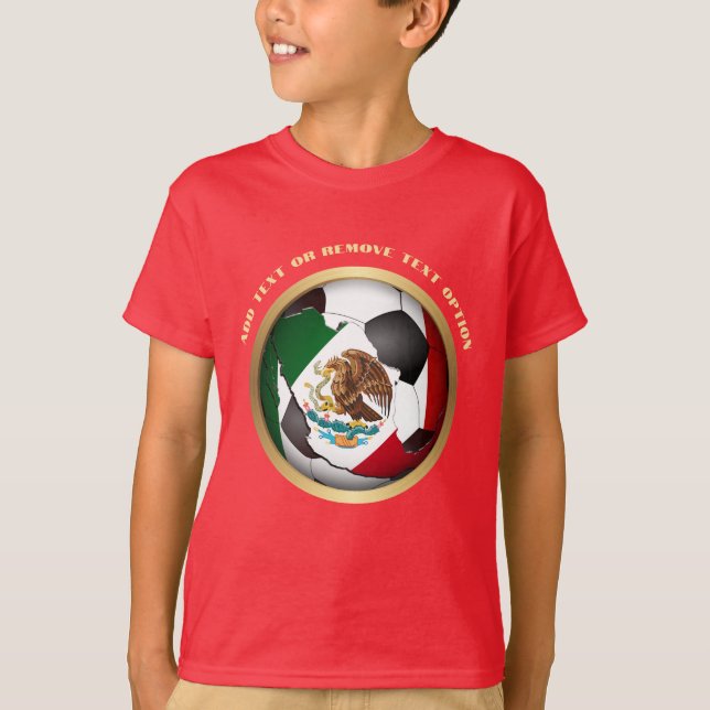 Camiseta Deportes de la pelota de fútbol de México (Anverso)
