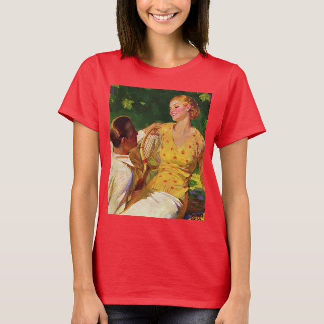 Camiseta Deportes de moda Tenis, Amor y Romance (Anverso)