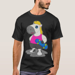 Camiseta Deportes de monopatín de caballo Skater