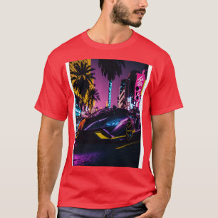 Camiseta Deportes de neón oscuro en la ciudad de Beach Neon