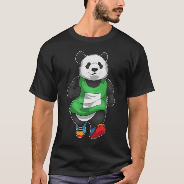 Camiseta Deportes de Panda Runner (Anverso)