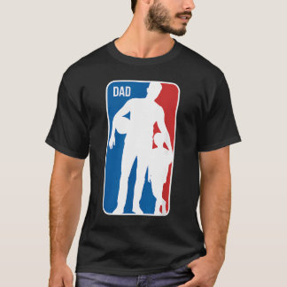 Camiseta Deportes de papá Basketball Papá Hijo Silueta Día