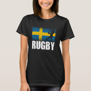 Camiseta Deportes de rugby, Bandera de Suecia, jugador de r