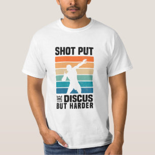 Camiseta Deportes de Shot Put   Regalos de canto divertidos