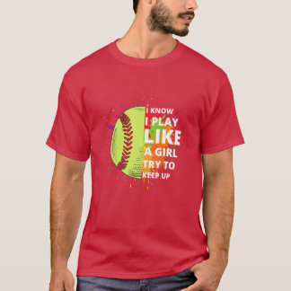 Camiseta Deportes de sóftbol Cuterendy jugador de sóftbol d
