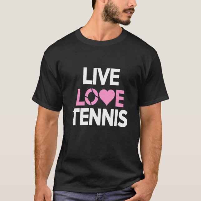Camiseta Deportes de tenis de amor directo (Anverso)