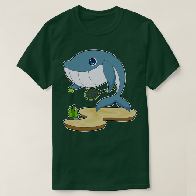 Camiseta Deportes de tenis de ballena (Diseño del anverso)