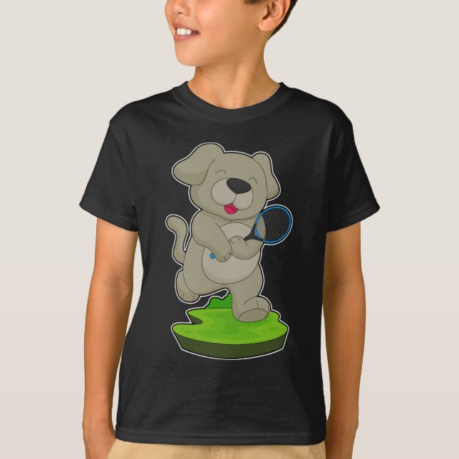 Camiseta Deportes de tenis de perro (Anverso)
