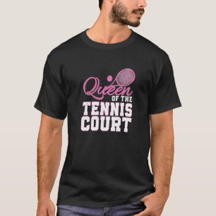 Camiseta Deportes De Tenis Queen Racket Para Un Humor Atlét