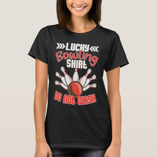 Camiseta Deportes de The Lucky Bowler Bowler Bowler Bowling (Anverso)