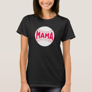 Camiseta Deportes de vintage de la pelota de béisbol femeni