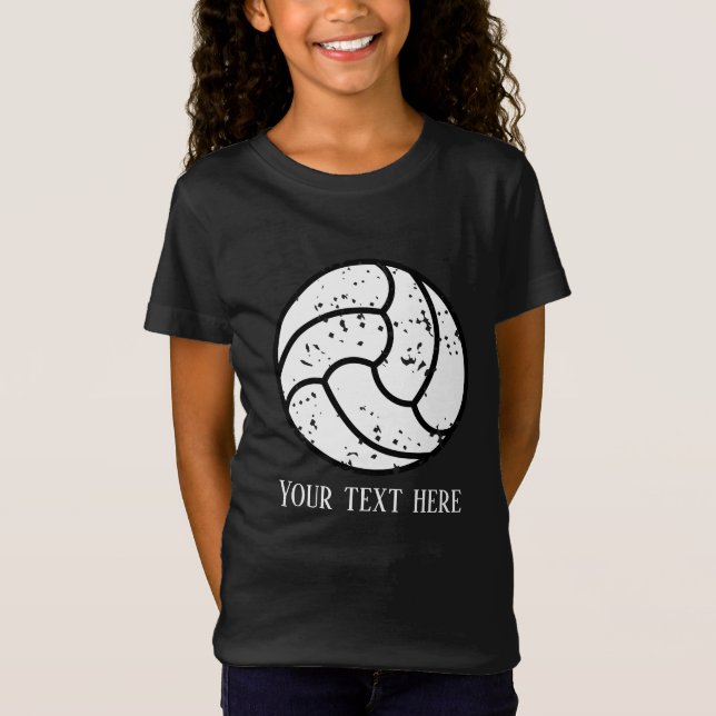 Camiseta deportes de voleibol cool agregar texto T-Shirt (Anverso)