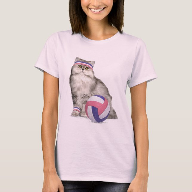 Camiseta Deportes de voleibol para gatos (Anverso)