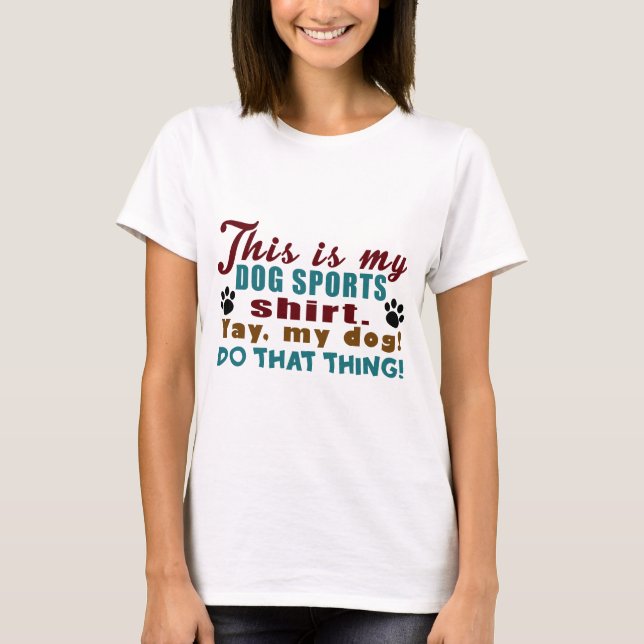 Camiseta Deportes del perro (Anverso)