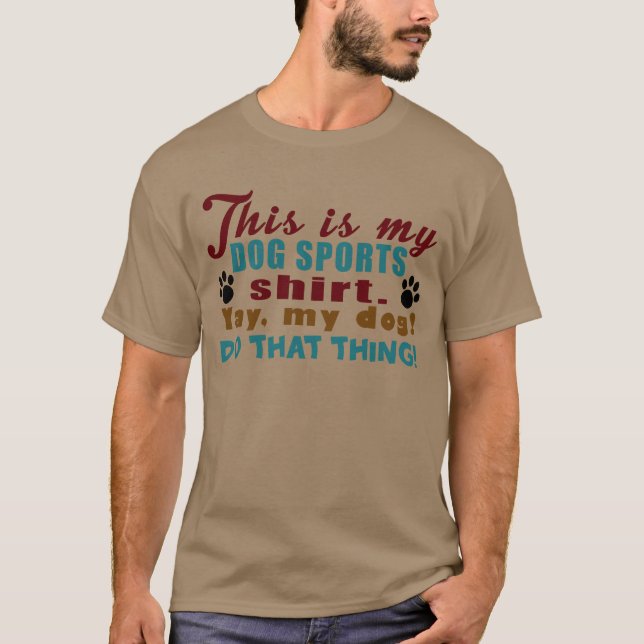 Camiseta Deportes del perro (Anverso)