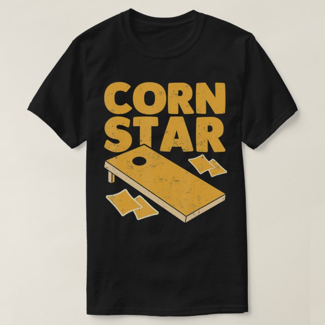 Camiseta Deportes divertidos de maíz de hoyo de maíz bolsos (Diseño del anverso)
