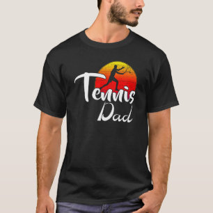 Camiseta Deportes divertidos de moda de Tenis Dad Retro Sun