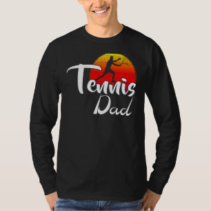 Camiseta Deportes divertidos de moda de Tenis Dad Retro Sun