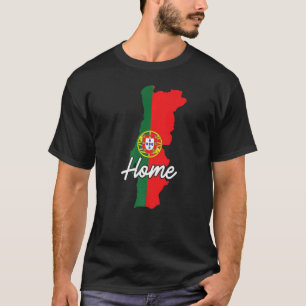 Camiseta Deportes divertidos portugueses Hogar Bandera Port