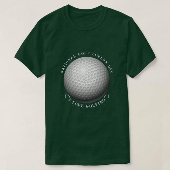 Camiseta Deportes en el Día Nacional del Golf (Diseño del anverso)