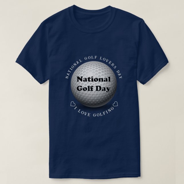 Camiseta Deportes en el Día Nacional del Golf (Diseño del anverso)