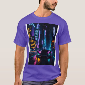 Camiseta Deportes en la ciudad de Neon oscuro 11