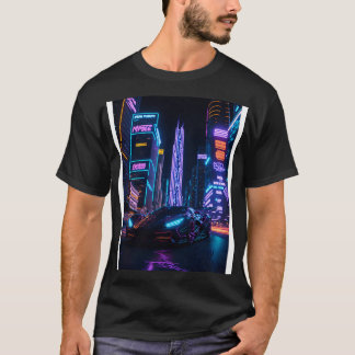 Camiseta Deportes en la ciudad de Neon oscuro 14