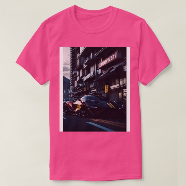 Camiseta Deportes en la ciudad oscura de Neon (Diseño del anverso)
