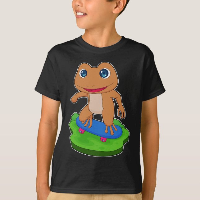 Camiseta Deportes en patineta de esquí de rana (Anverso)