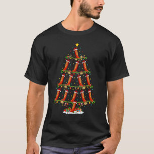 Camiseta Deportes en remo Luces navideños Navidades de la r