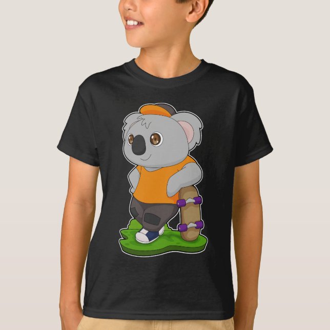Camiseta Deportes en Skateboard Koala (Anverso)